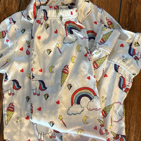 Lola & the boys magical unicorn ice cream silky pajamas - Picture 4 of 4